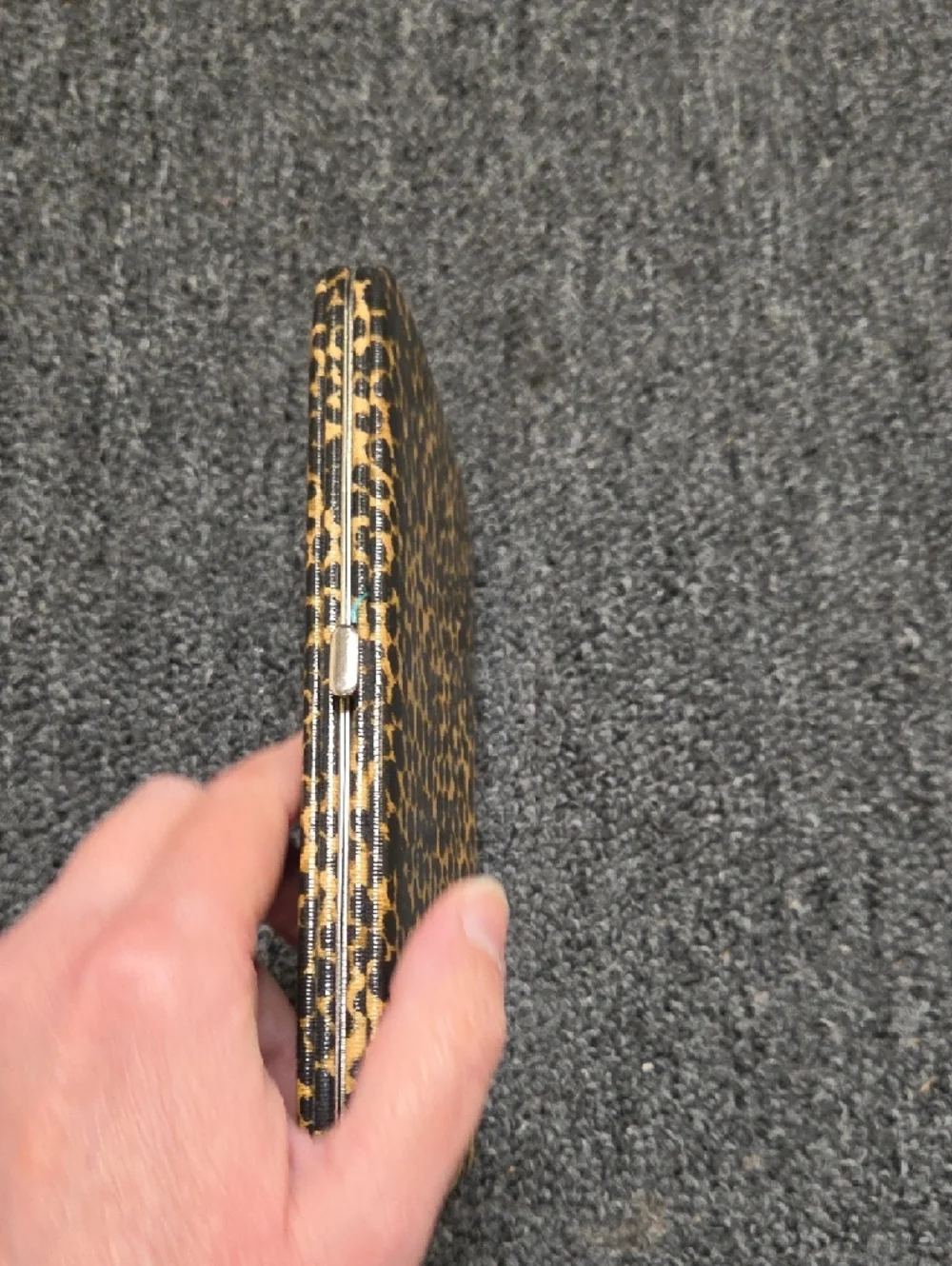 Source Unknown Leopard Print Phone Case - Black & Tan